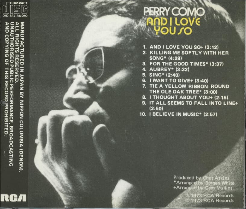 페리 코모 (Perry Como) -  And I Love You So (일본발매)
