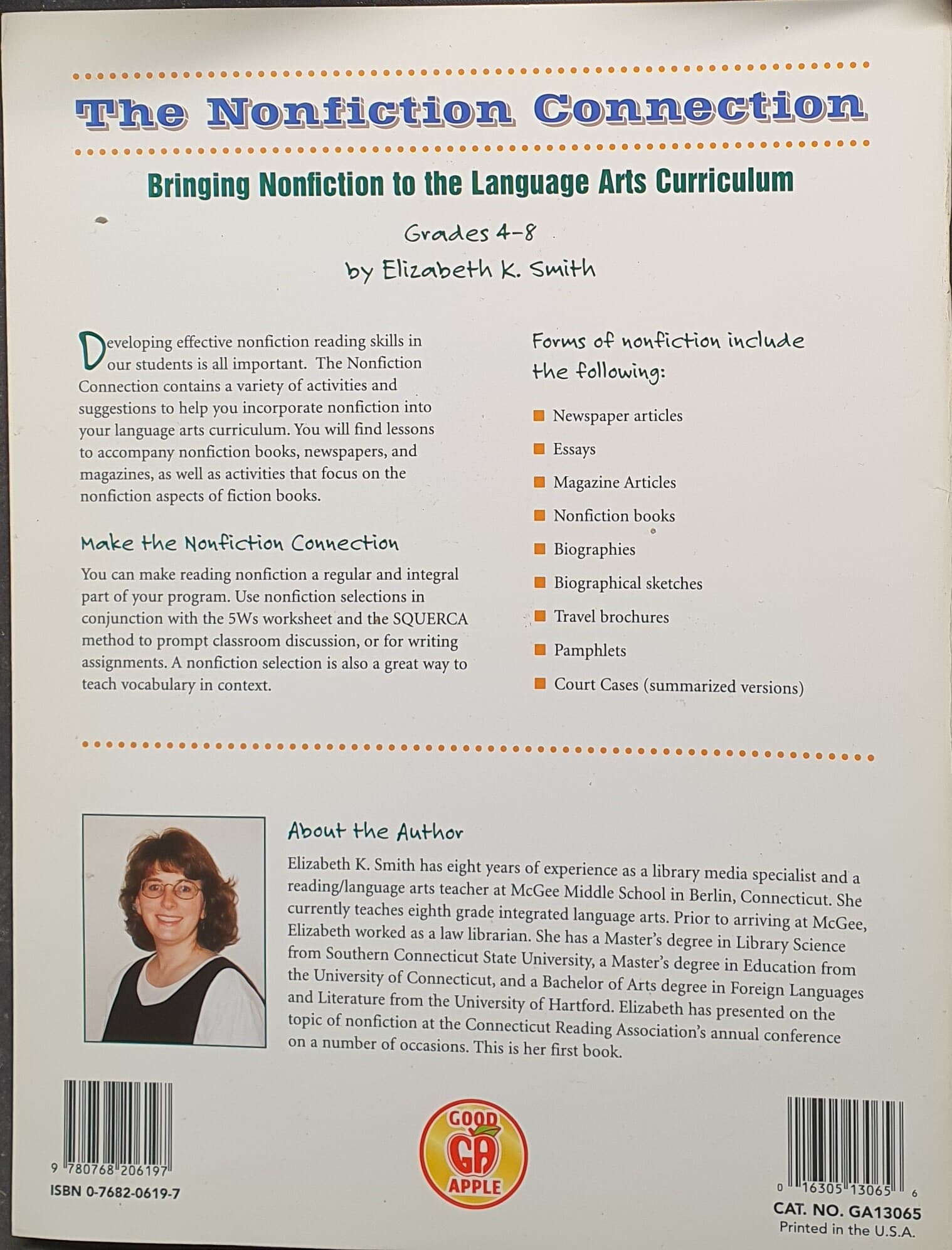 The Nonfiction Connection (Language Arts, Grades 4-8) (Paperback )