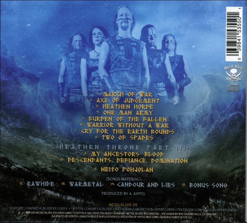 엔시페럼 (Ensiferum) - One Man Army (2cd) (EU발매)