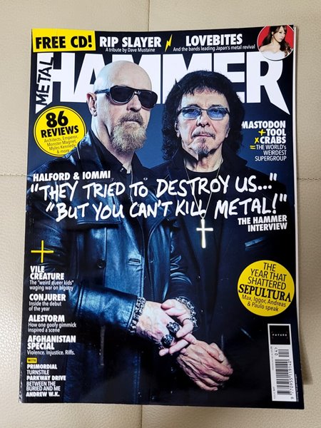 (락,메탈 잡지) METAL HAMMER Magazine 2018.4 (Cover: Halford &amp; Iommi)