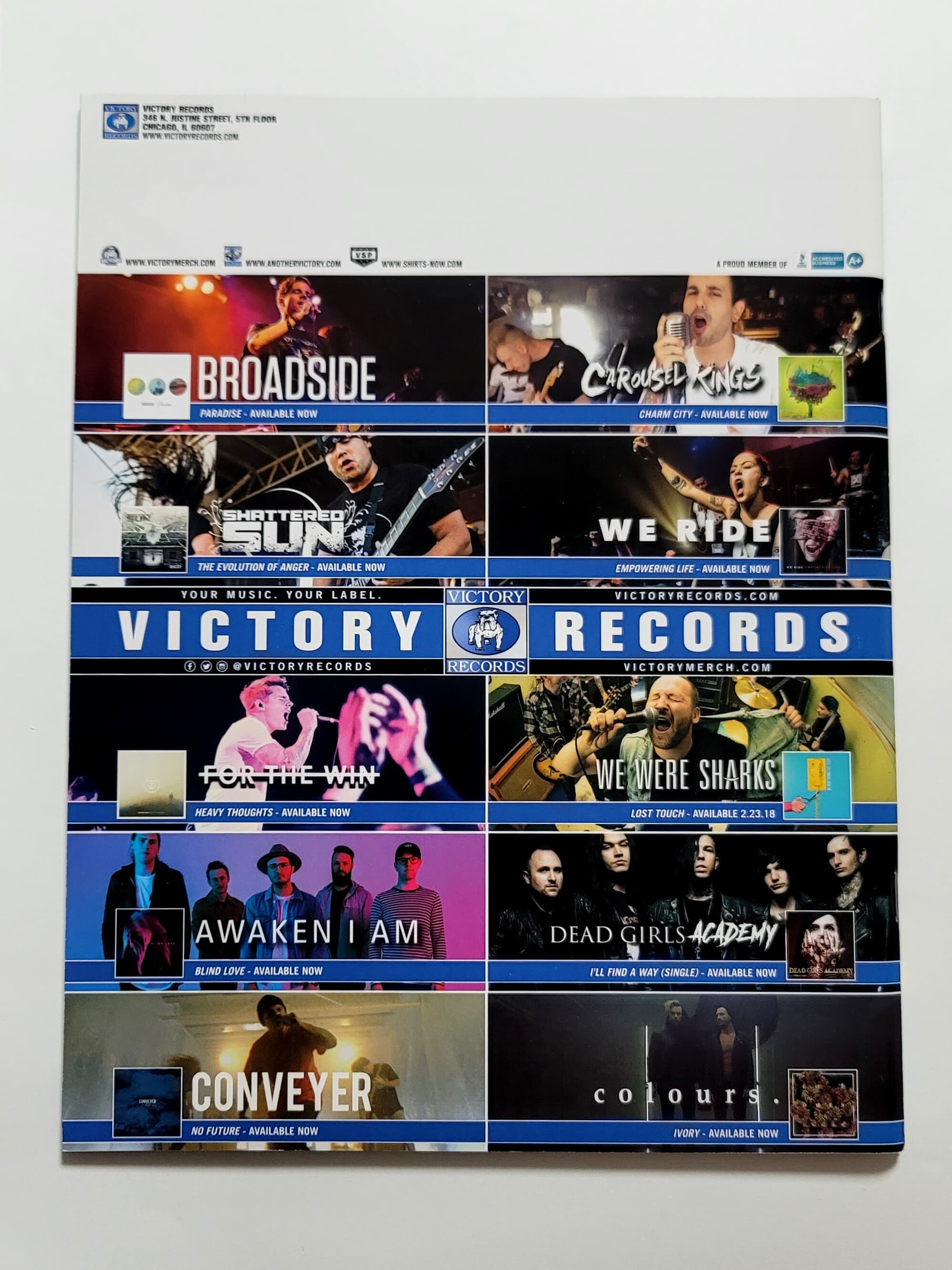 (희귀) Victory Records (빅토리레코드) Winter 2018 Magazine