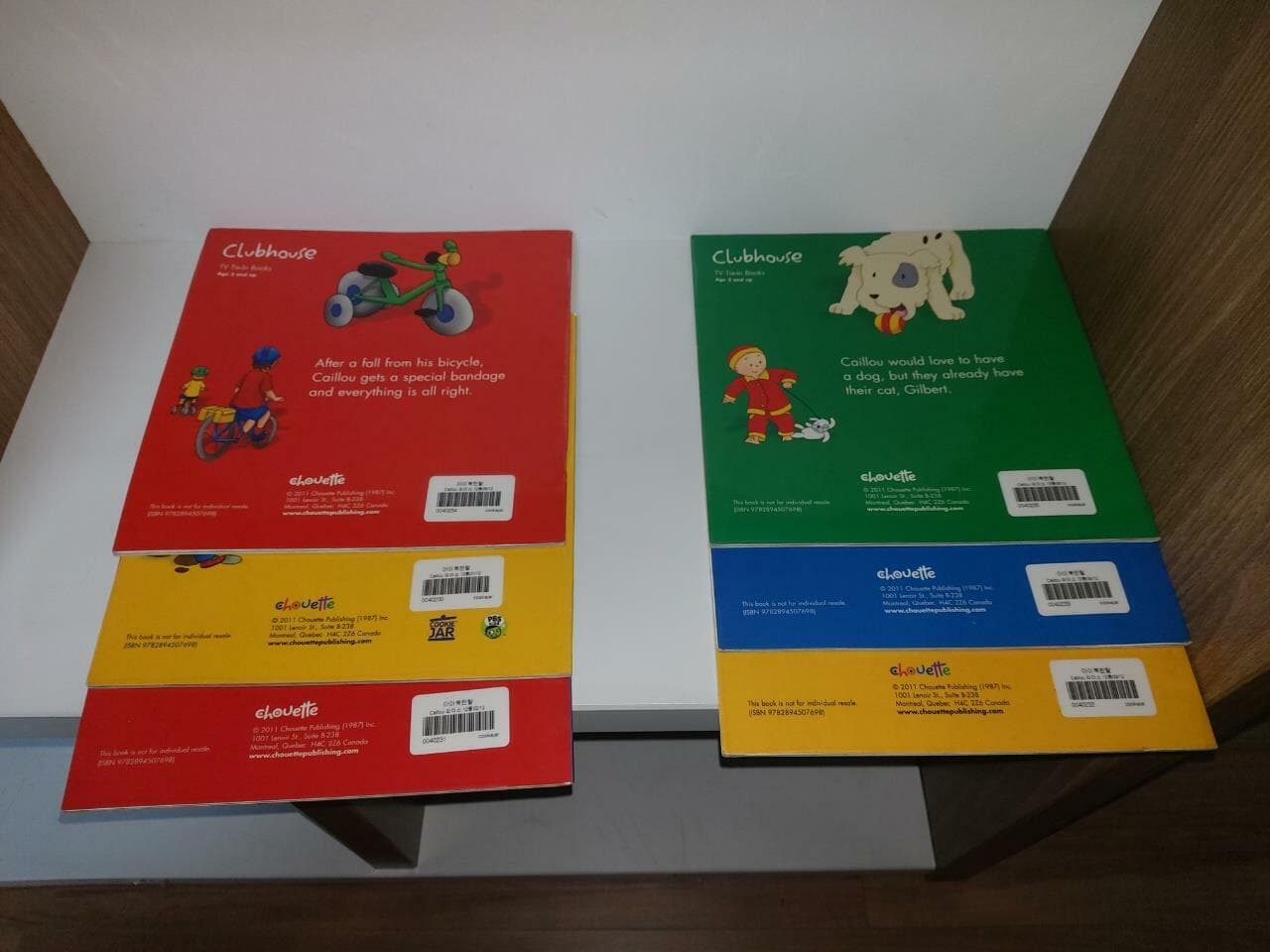 Caillou My story time box 6권 cd1장