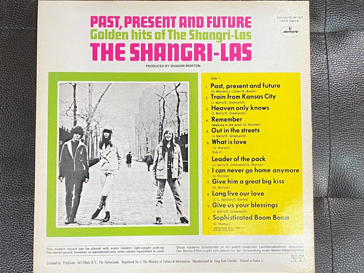 [LP] 상그리 라스 - The Shangri-Las - Past, Present And Future Golden Hits of Shangri-Las LP [성음-라이센스반]