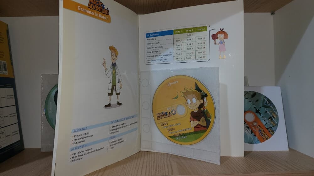 MAGIC  ADVENTURES 책 6권, CD 6장