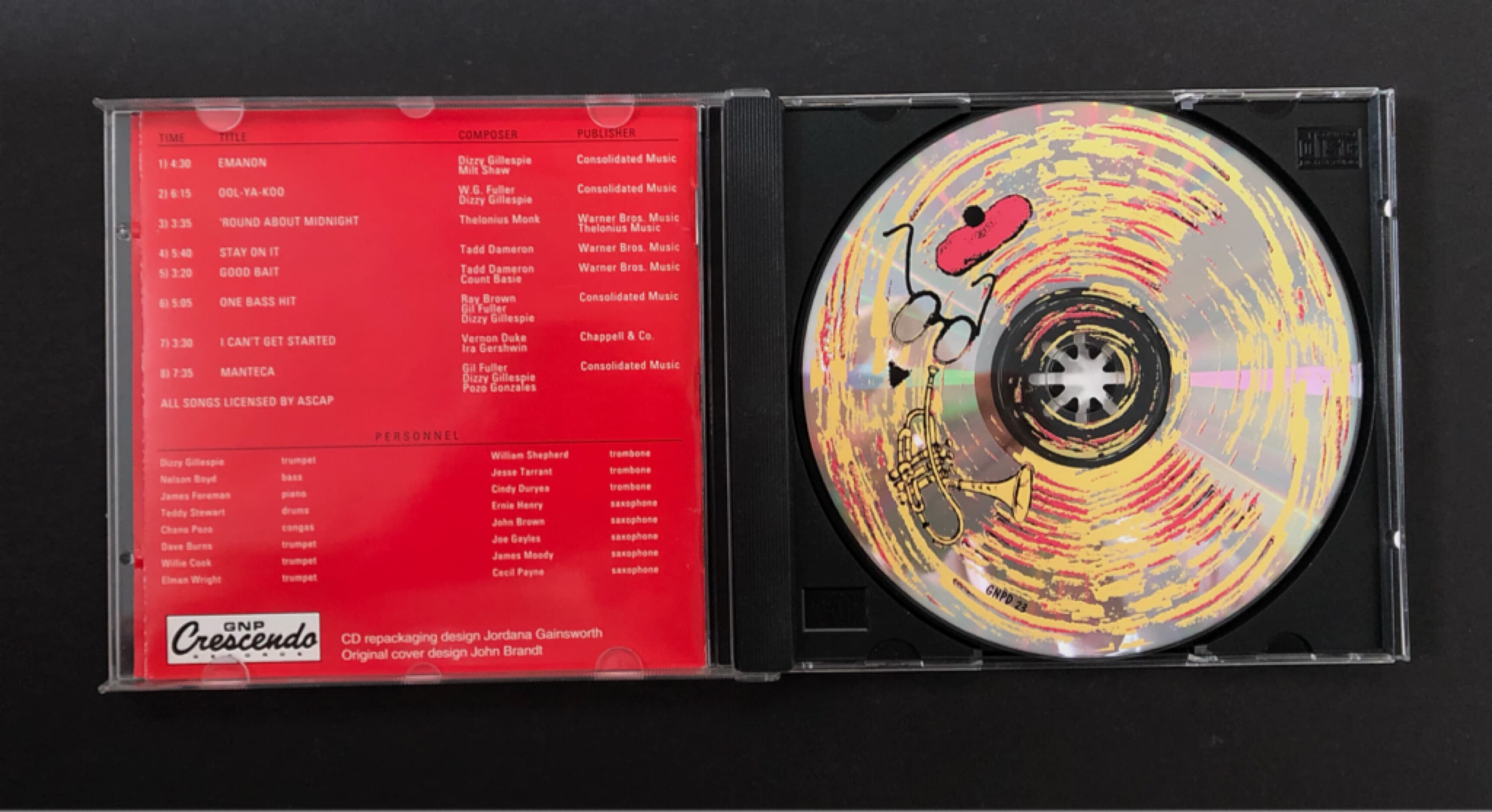 [CD] 수입반 DIZZY GILLESPIE AND HIS BIG BAND  (US발매)