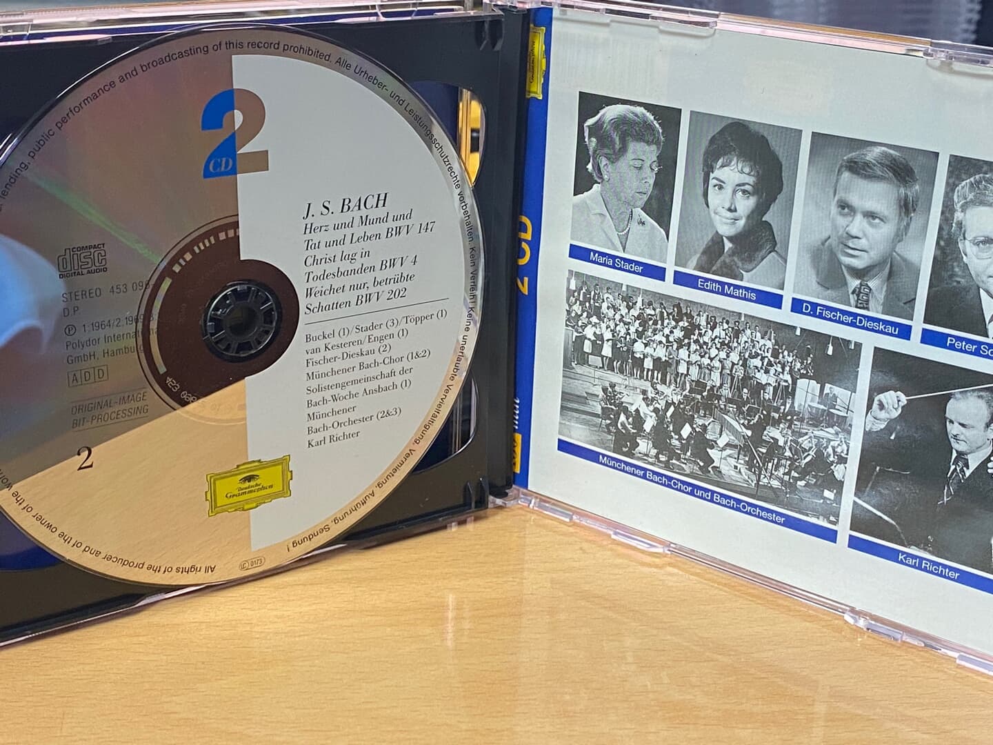 디트리히 피셔 디스카우 - Fischer-Dieskau - Bach Famous Cantatas 2Cds [독일발매]