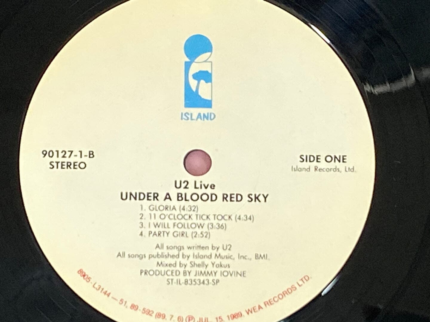 [LP] 유투 - U2 - Live Under A Blood Red Sky LP [wea-라이센스반]