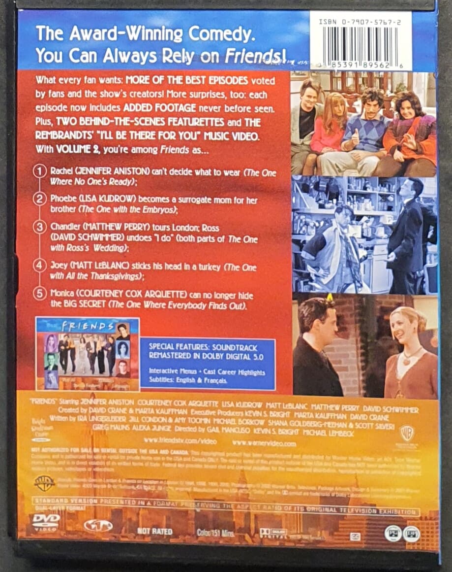 The Best Of Friends Volume 2 (지역 코드 1) DVD