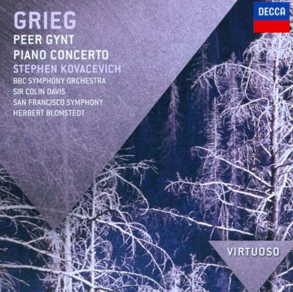 Grieg :Peer Gynt / Piano Concerto (피아노 협주곡) -코바세비치 (Stephen  Kovacevich)(EU발매)