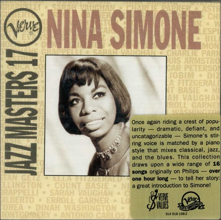 니나 시몬 (Nina Simone) - Verve Jazz Masters 17 (US발매)(미개봉)