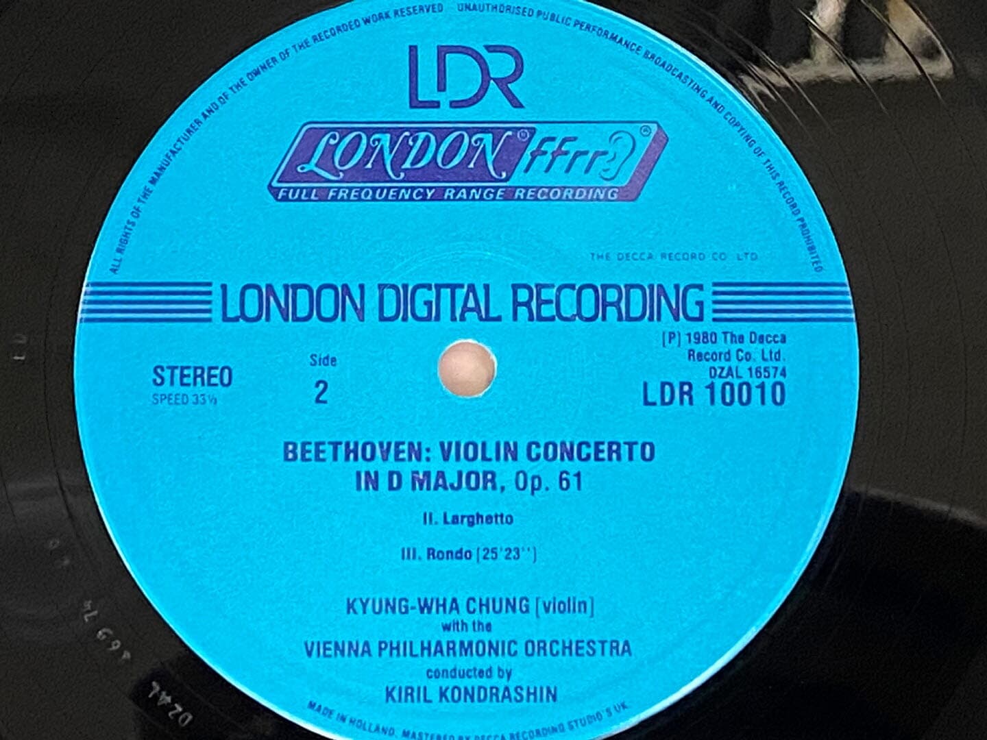 [LP] 정경화 - Beethoven Violin Concerto in D major Op.61 LP [홀랜드반]