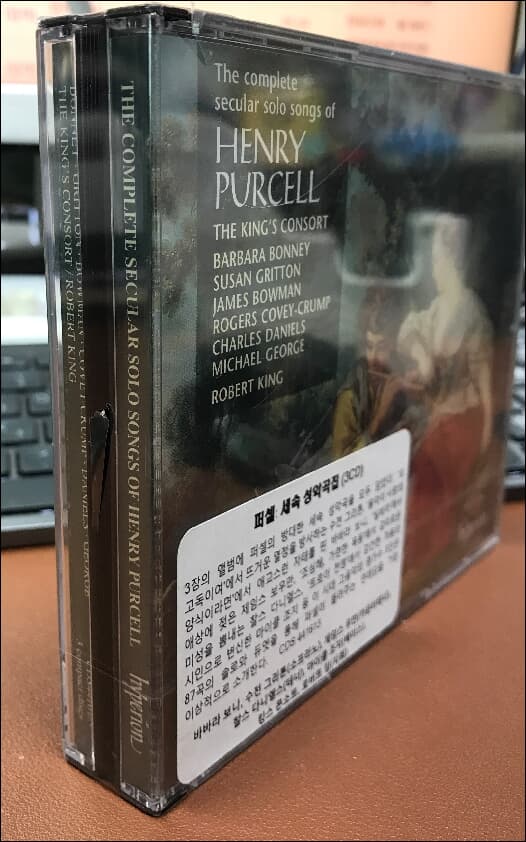 퍼셀 (Purcell) : The Complete Secular Songs (세속 독창 노래 전곡집) - 바바라 보니, 로버트 킹 (3CD)(미개봉)(유럽발매)