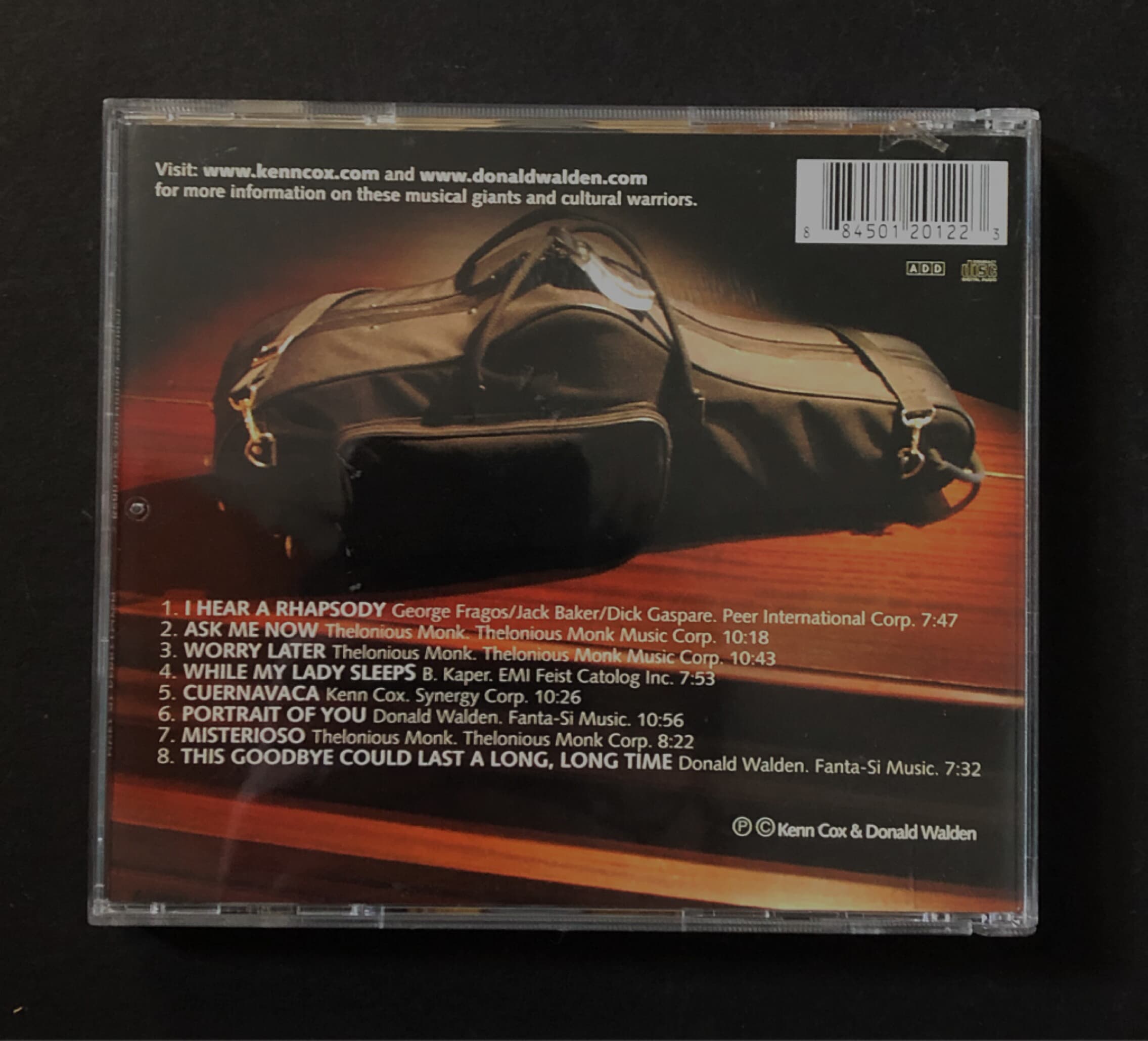 [CD] 수입반 KENN COX & DONALD WALDEN - DUET AT KERRYTOWN  (US발매)