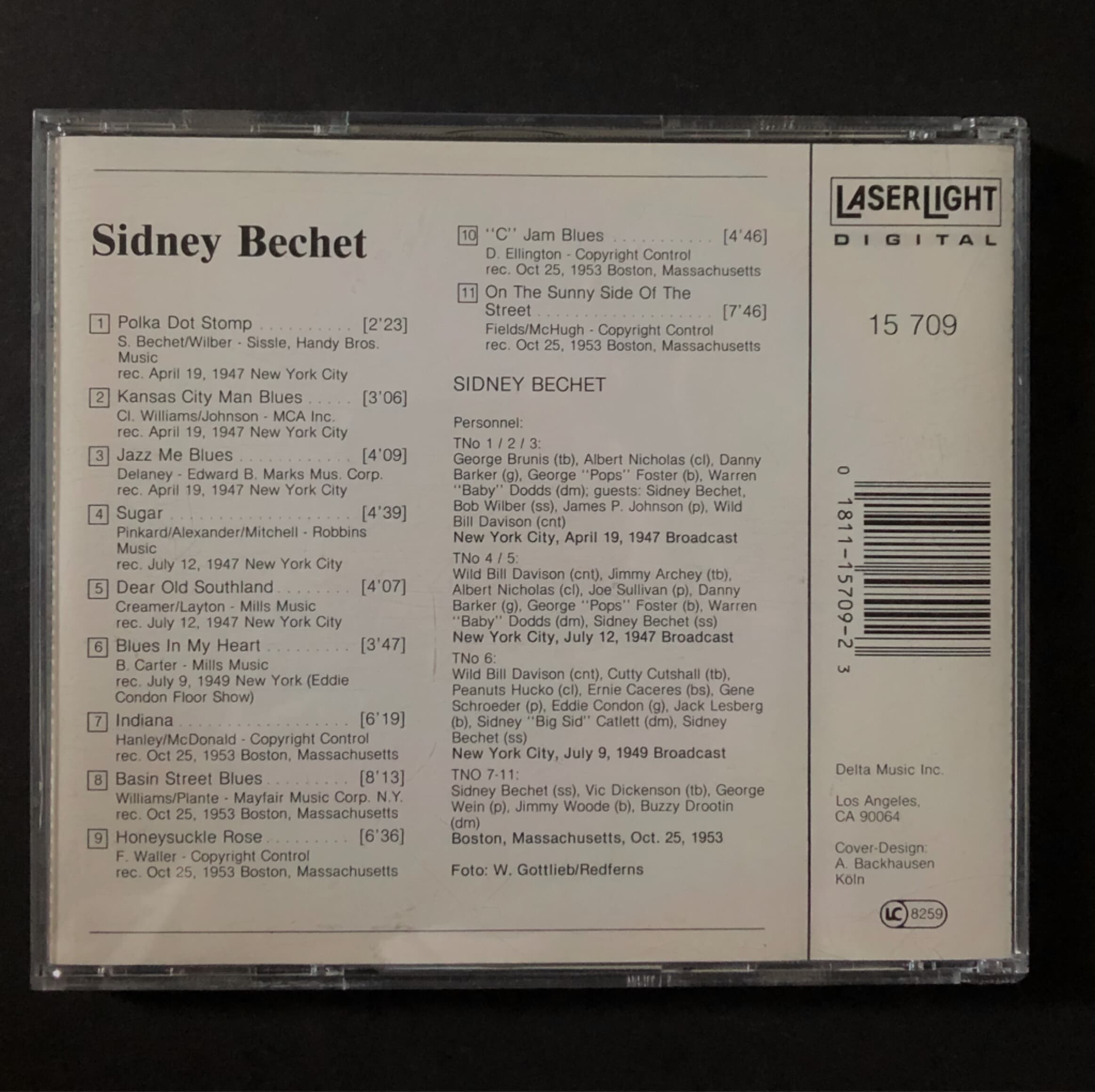 [CD] 수입반  SIDNEY BECHET - THE JAZZ COLLECTOR EDITION (US발매)