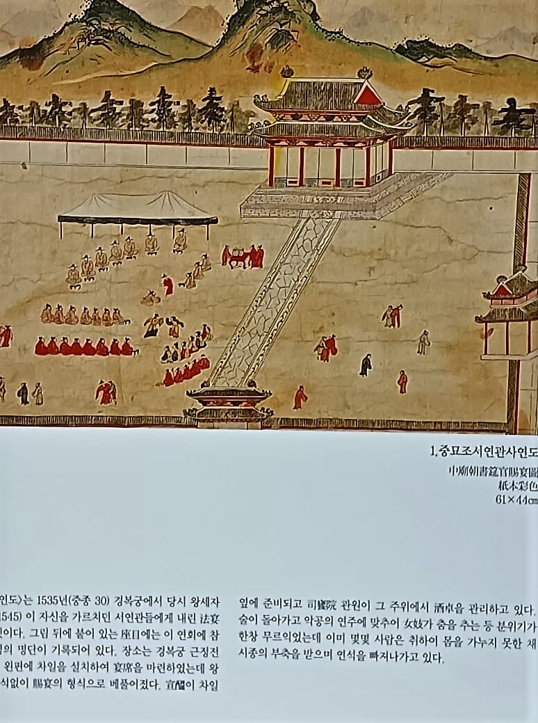 조선시대 기록화의 세계 -궁중의례,사가의례,역사고사,궁궐도,지도,의궤- 255/263/25,213쪽,하드커버-겉종이표지없음-