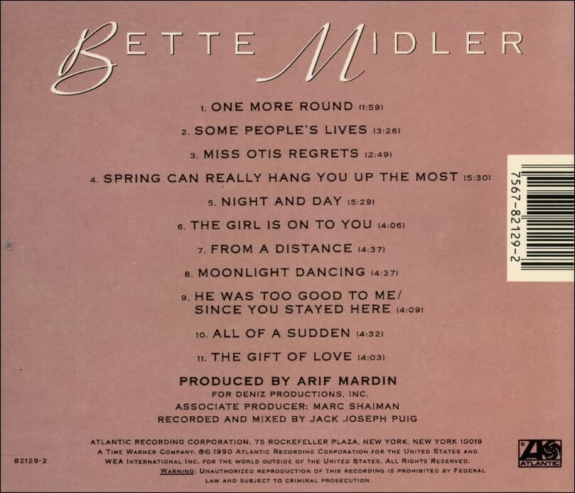 베트 미들러 (Bette Midler) - Some People's Lives