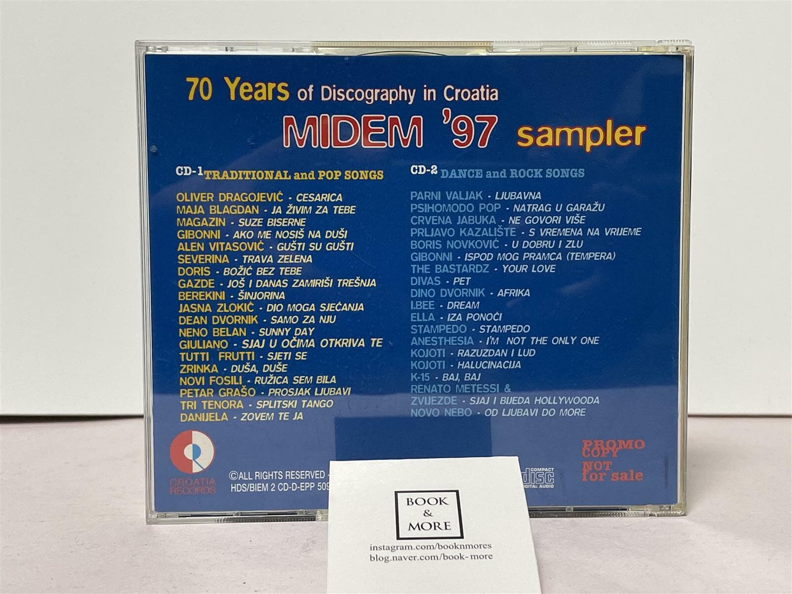 (수입) MIDEM 97 sampler(2CD) / croatia records / 상태 : 상