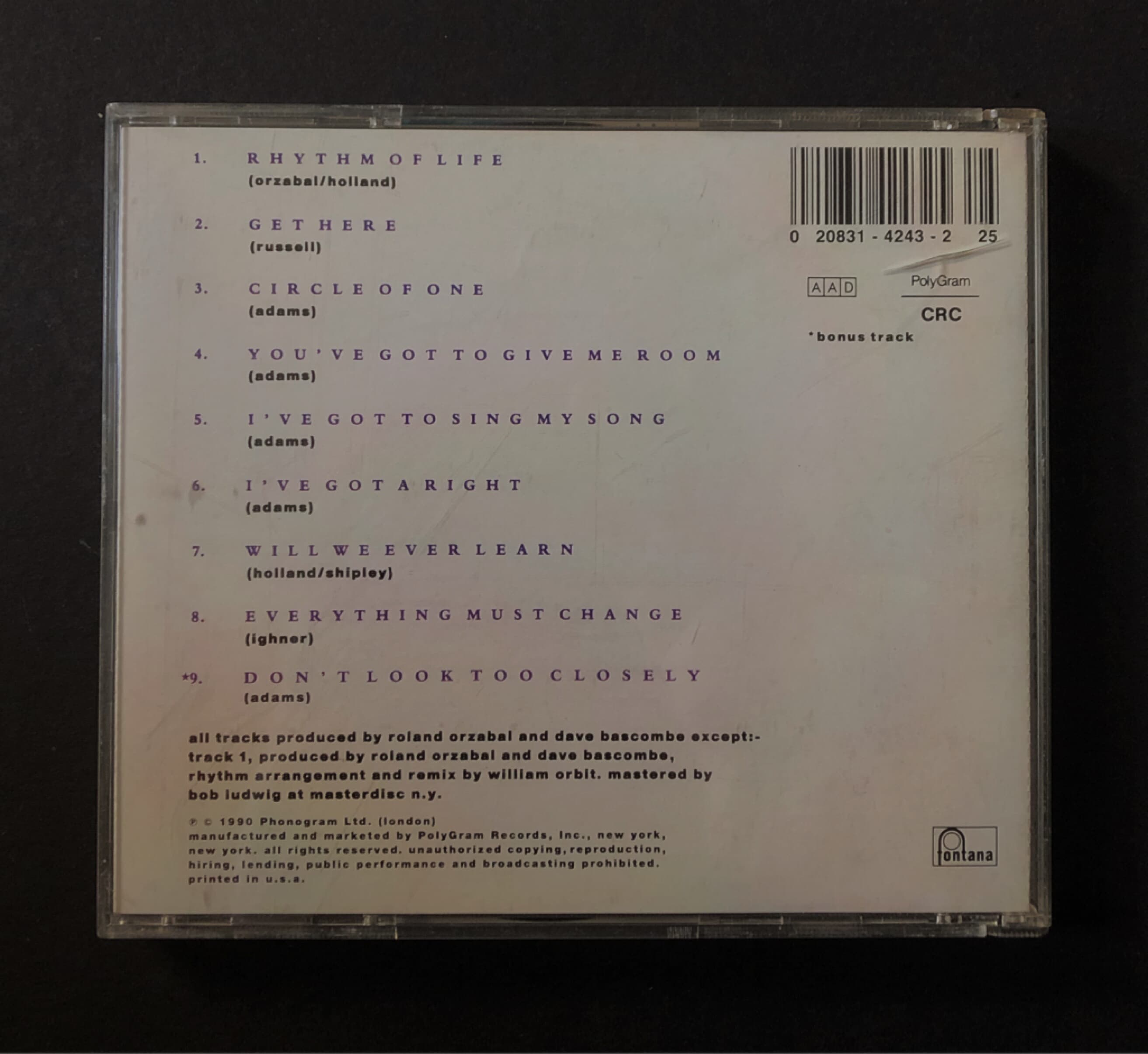 [CD] 수입반 OLETA ADAMS - CIRCLE OF ONE (US 발매)