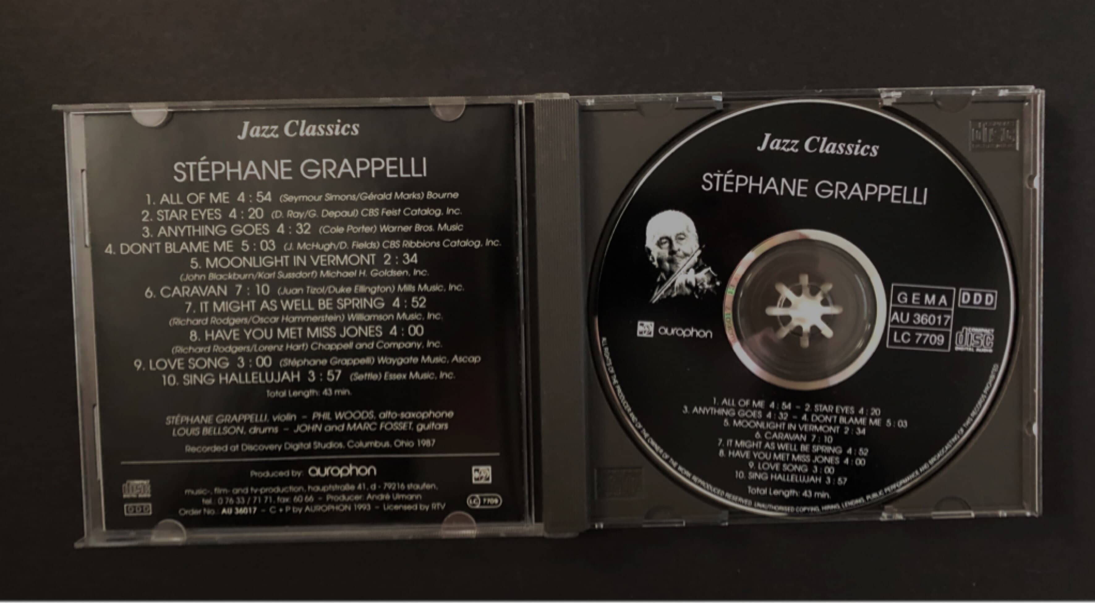 [CD] 수입반 STEPHANE GRAPPELLI  (US발매)