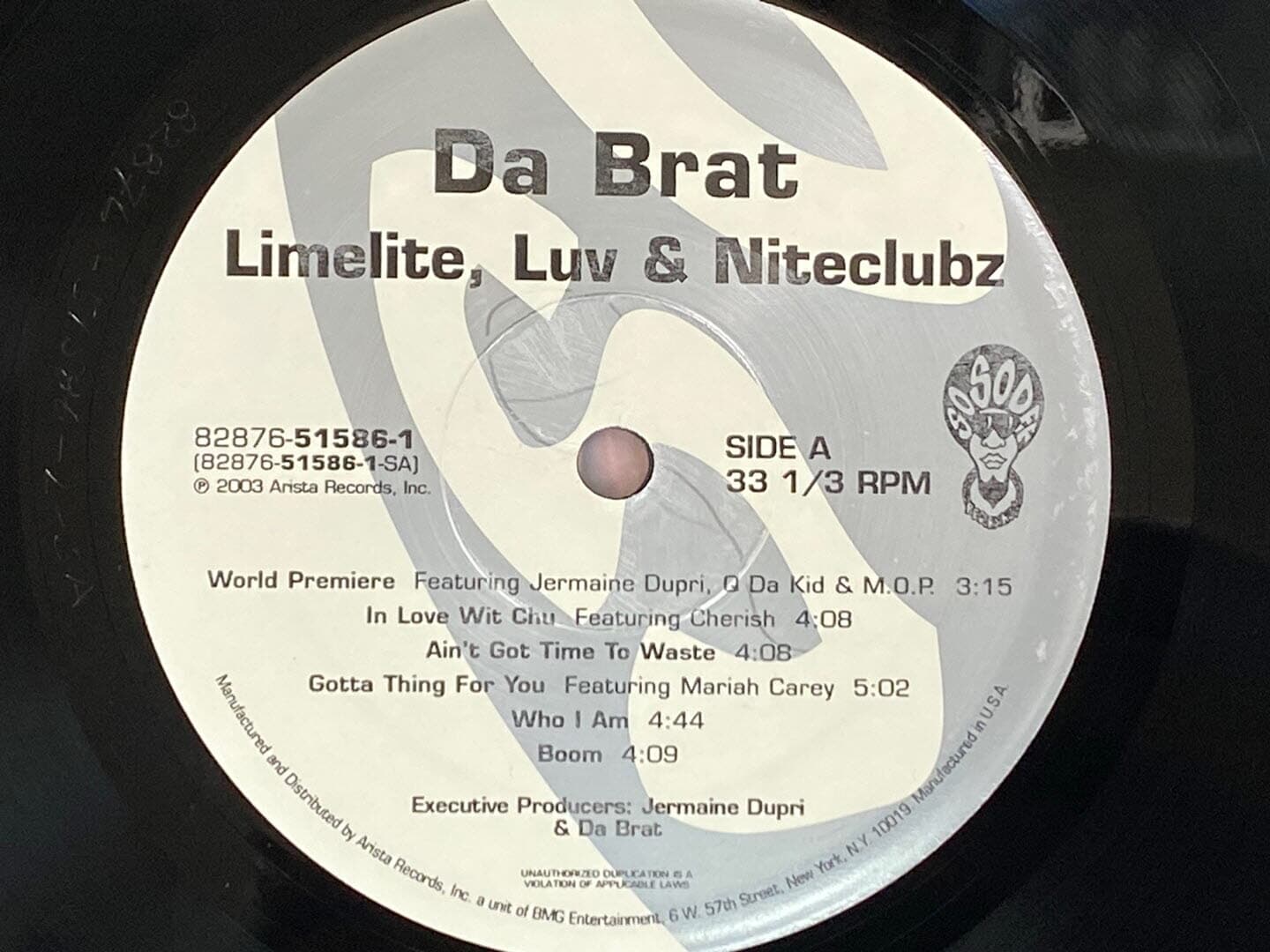 [LP] 다 브랫 - Da Brat - Limelite, Luv & Niteclubz LP [U.S반]
