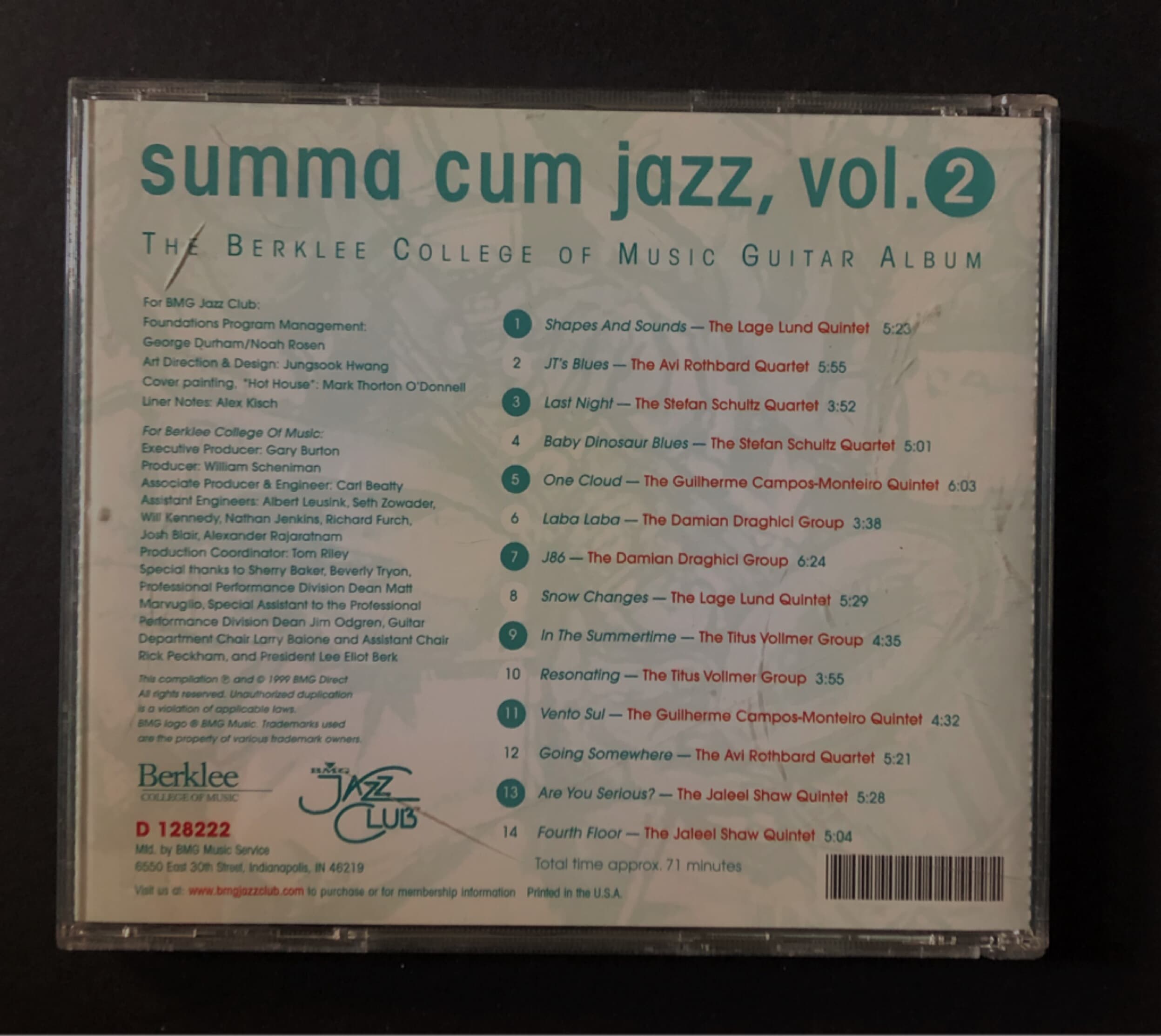 [CD] 수입반 SUMMA CUM JAZZ VOL.2 (US발매)