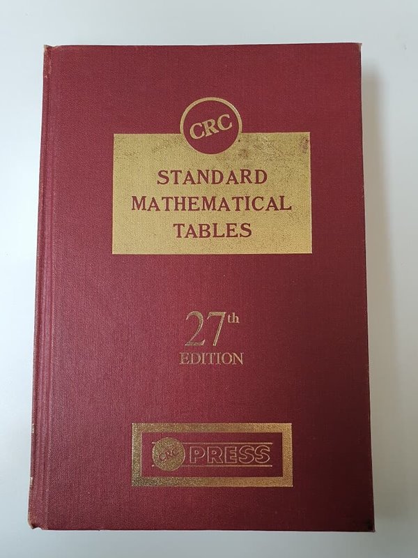 CRC Standard Mathematical Tables,  27th Edition