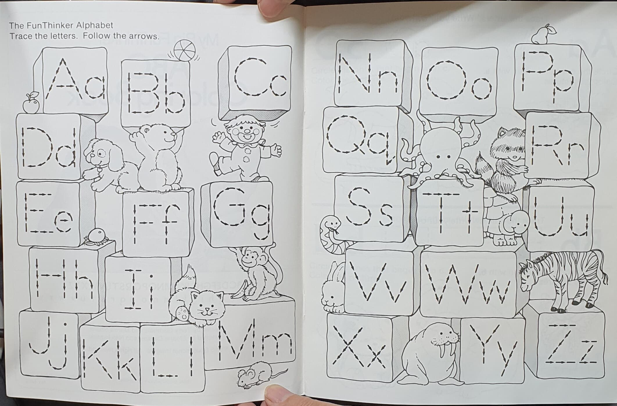 My big funthinker abc coloring book(Activity book 2권,audio tape)