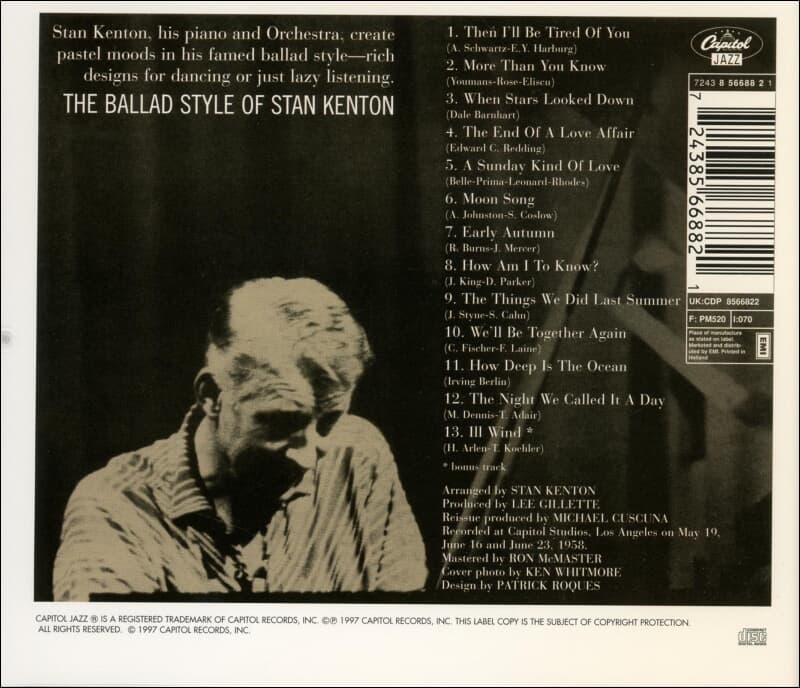 스탠 켄튼 (Stan Kenton) - The Ballad Style Of Stan Kenton