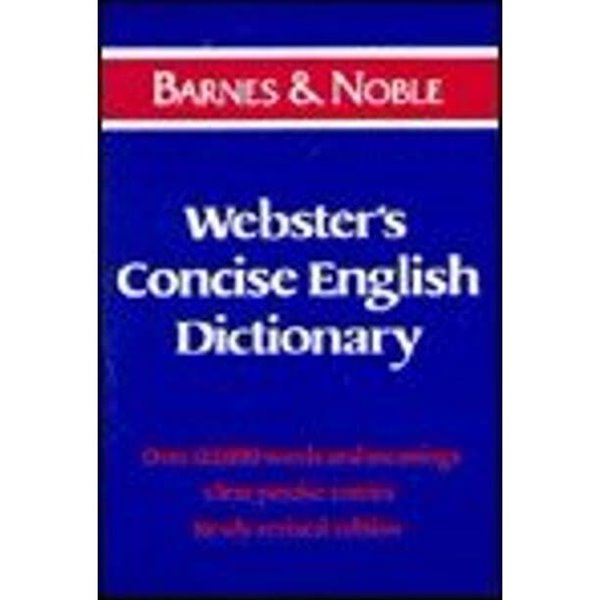 Webster‘s Concise English Dictionary (paperback)  [Barnes &amp; Noble / 1994]