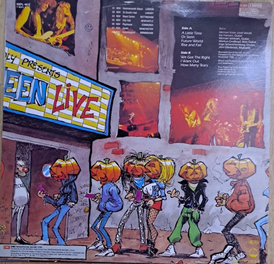 helloween -live in the uk--LP