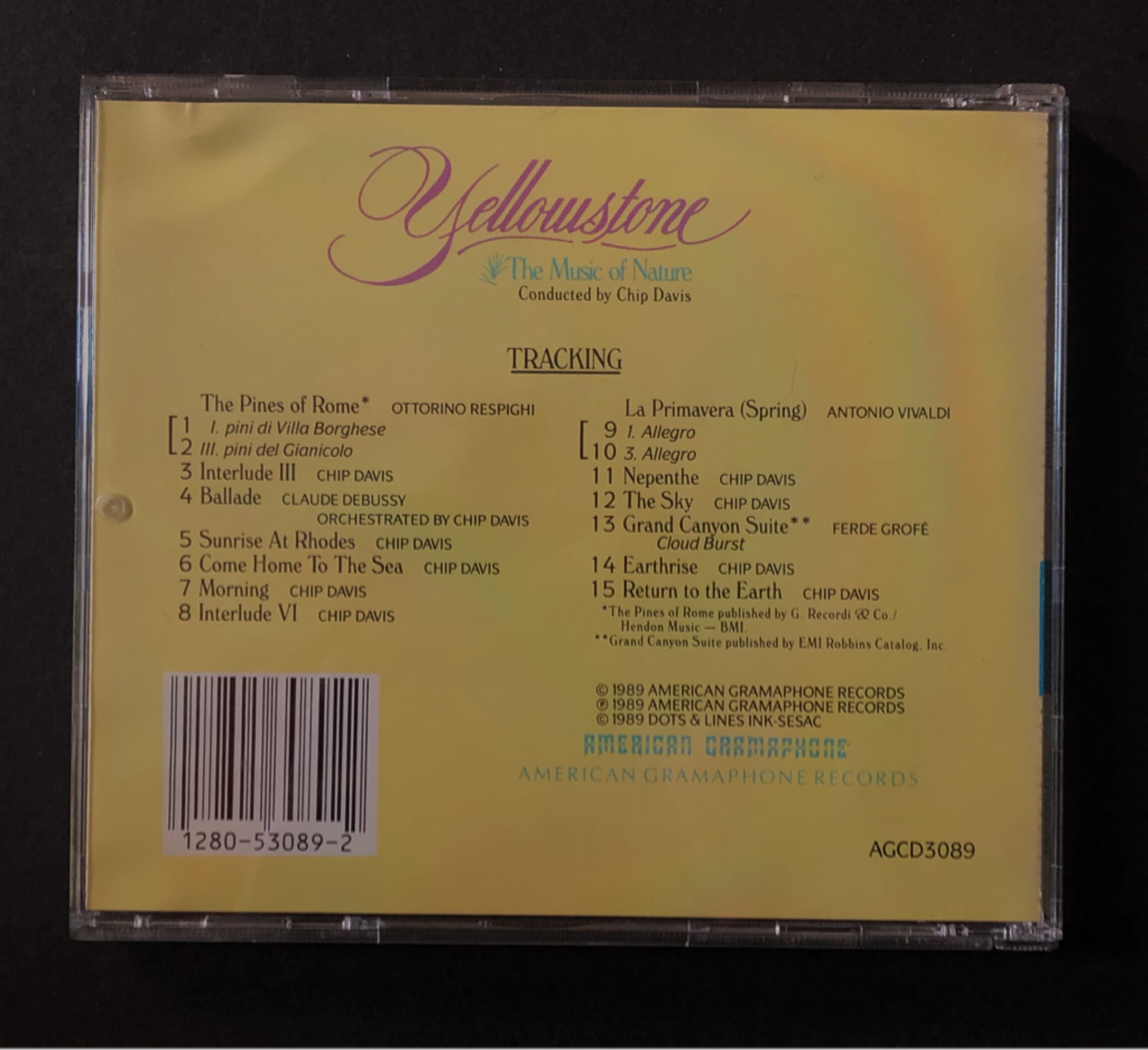 [CD] 수입반 YELLOWSTONE - THE MUSIC OF NATURE (US발매)