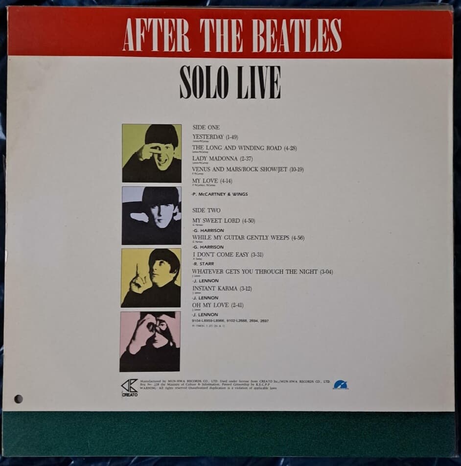 beatles after solo live--LP