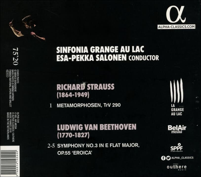 Beethoven : Symphony No.3'영웅' / R.슈트라우스: 메타모르포젠 - 살로넨 (Esa-Pekka Salonen) (유럽발매)