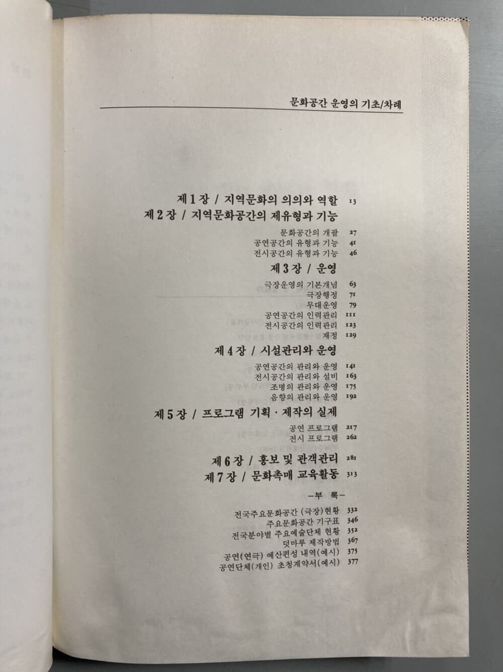 문화공간운영의 기초 (공연장, 전시장)