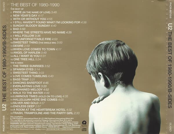 U2 (유투) - The Best Of 1980-1990 & B-Sides (일본반 보너스트랙포함)