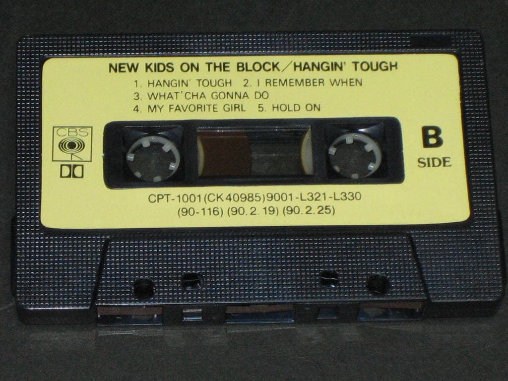 뉴키즈 온 더 블록 New Kids On The Block ? Hangin' Tough 카세트테이프 / CBS