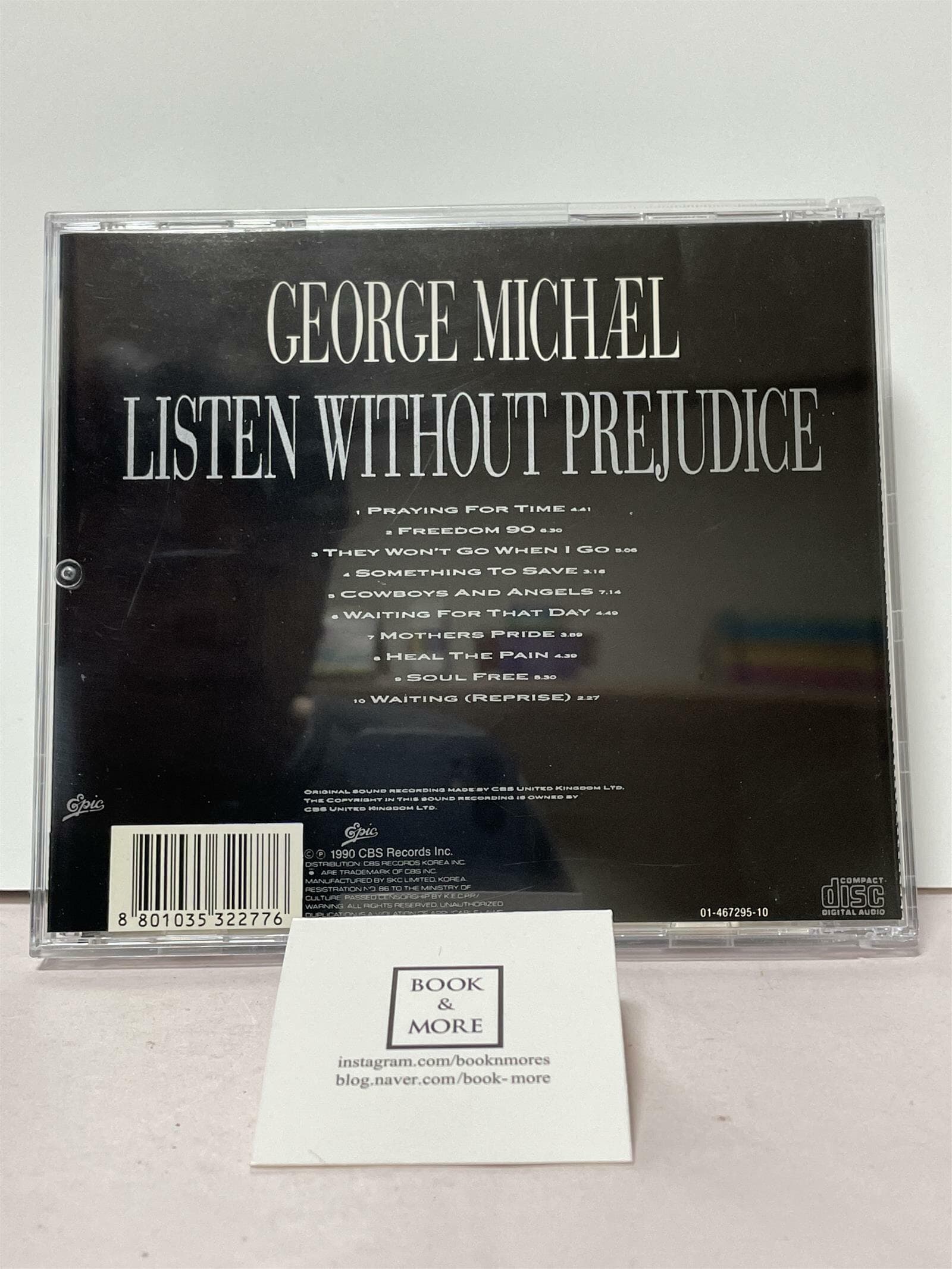 Listen Without Prejudice Vol.1 / 소니뮤직(SonyMusic) -- 상태 : 최상급