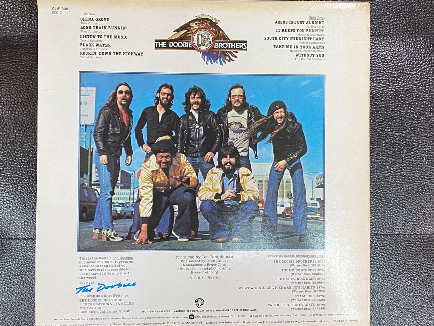 [LP] 두비 브라더스 - The Doobie Brothers - Best Of The Doobies LP [오아시스-라이센스반]