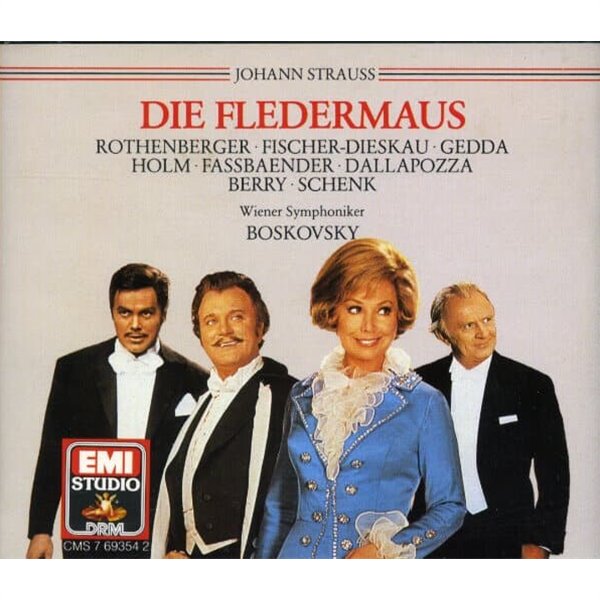 [수입][중고] Die Fledermaus Johann Strauss, JR  Wiener Philharminiker Boskovsky (2CD)