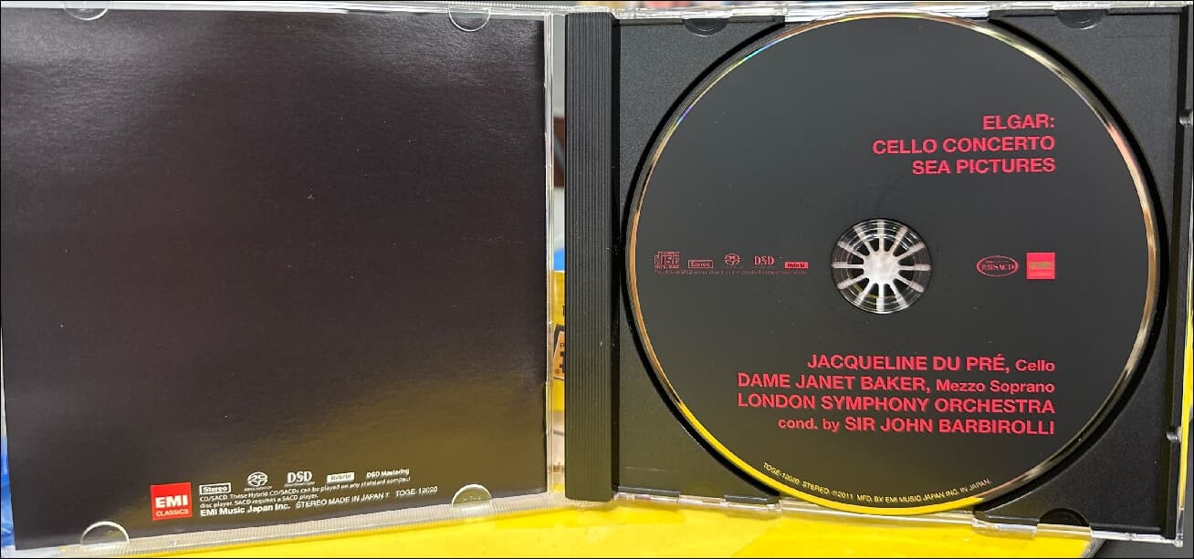 엘가 (Edward Elgar) : 첼로 협주곡  - 뒤 프레 (Jacqueline Du Pre) (SACD) (일본발매)