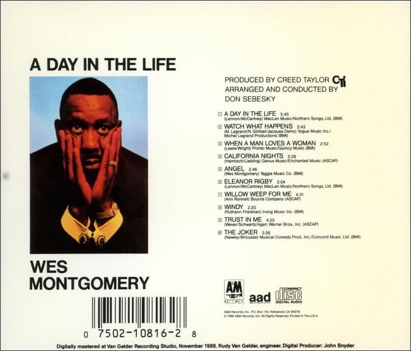 웨스 몽고메리 (Wes Montgomery) - A Day In The Life (US발매)