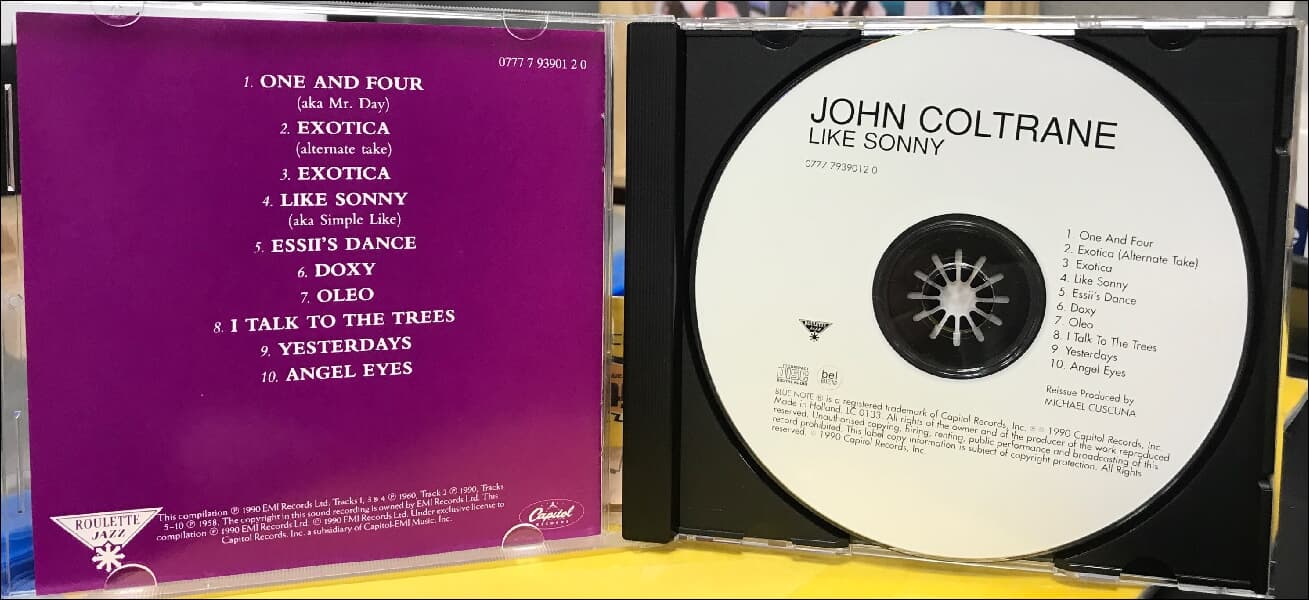 존 콜트레인 (John Coltrane) -  Like Sonny  (Europe발매)