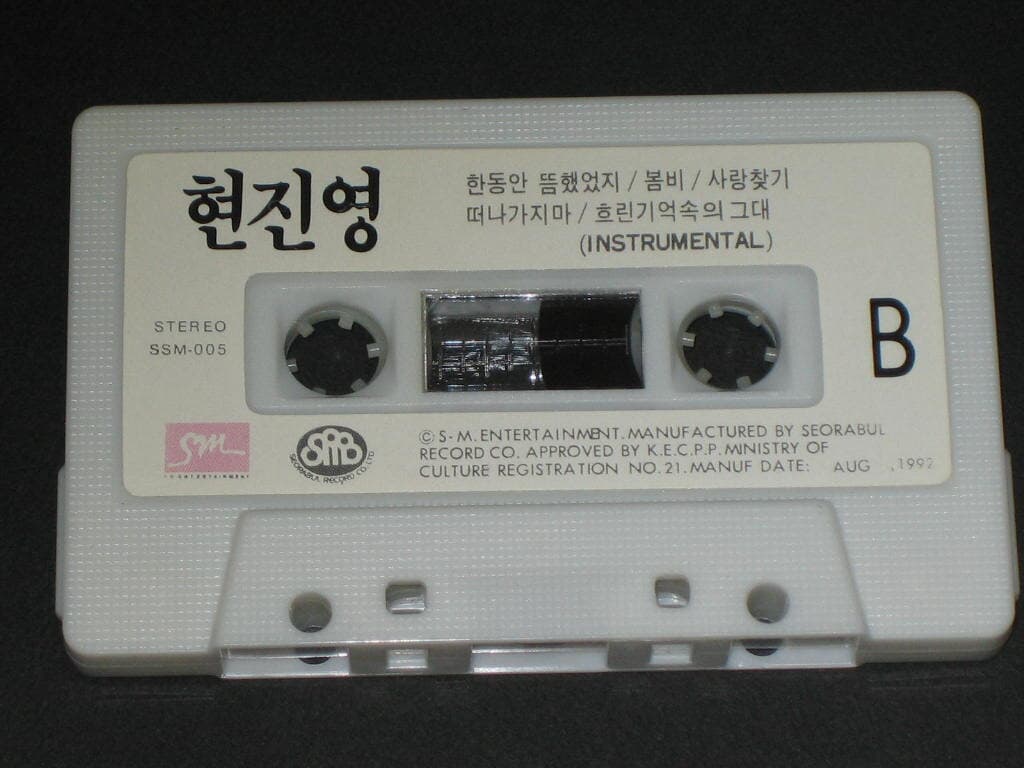 현진영 2집 - 흐린 기억속의 그대 카세트테이프