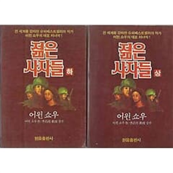 1985년 초판 어윈 쇼우 - 젊은 사자들 상~하 세트