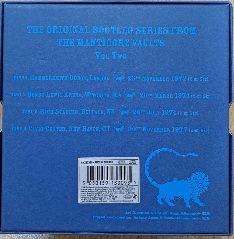 Emerson, Lake & Palmer The Original Bootleg Series From The Manticore Vaults: Volume two