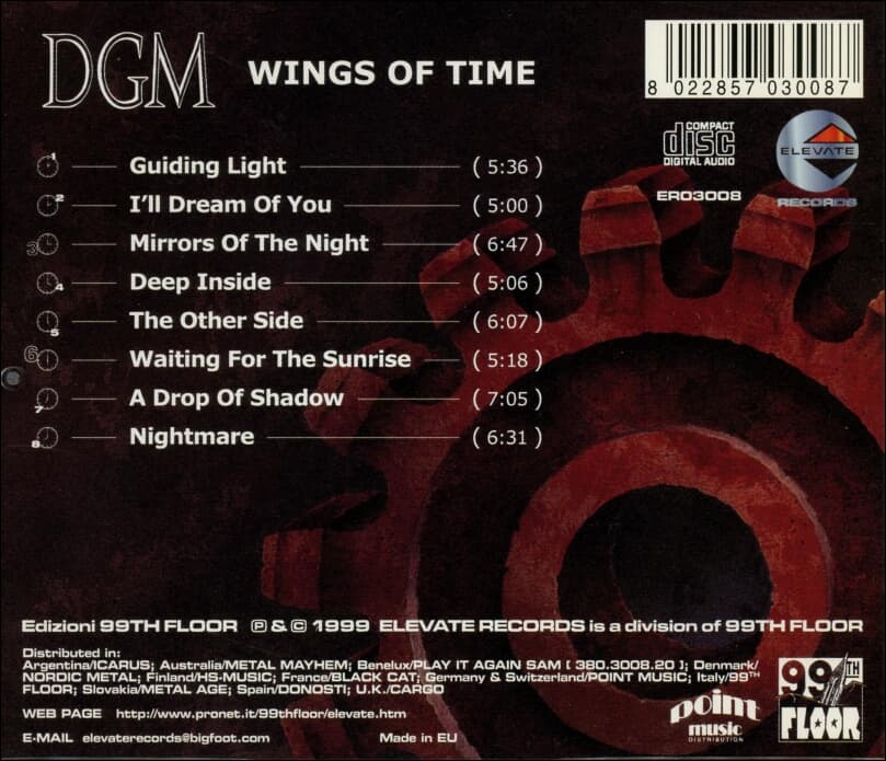 디지엠 (DGM) - Wings Of Time (EU발매)