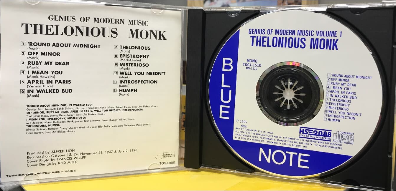 텔로니어스 몽크 (Thelonious Monk) - Genius Of Modern Music(일본발매)