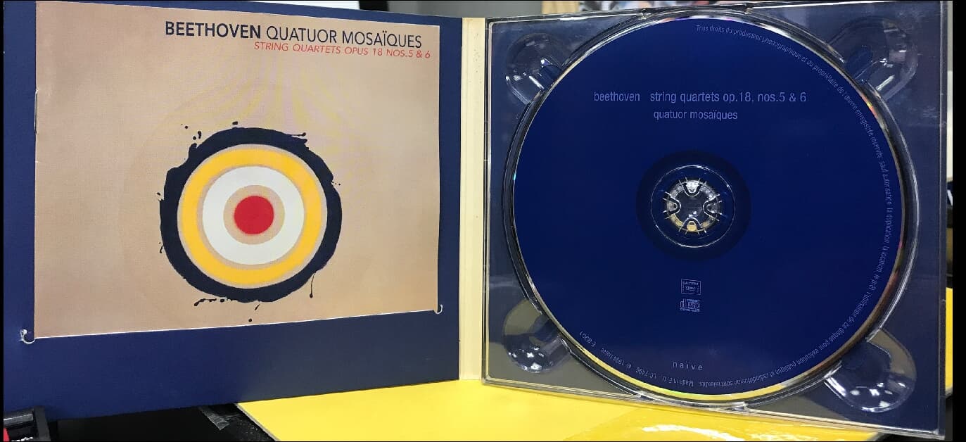 Beethoven : String Quartets Opus 18 Nos. 5 & 6 (현악 사중주) - 모자이크 4중주단 (Quatuor Mosaiques)(EU발매)