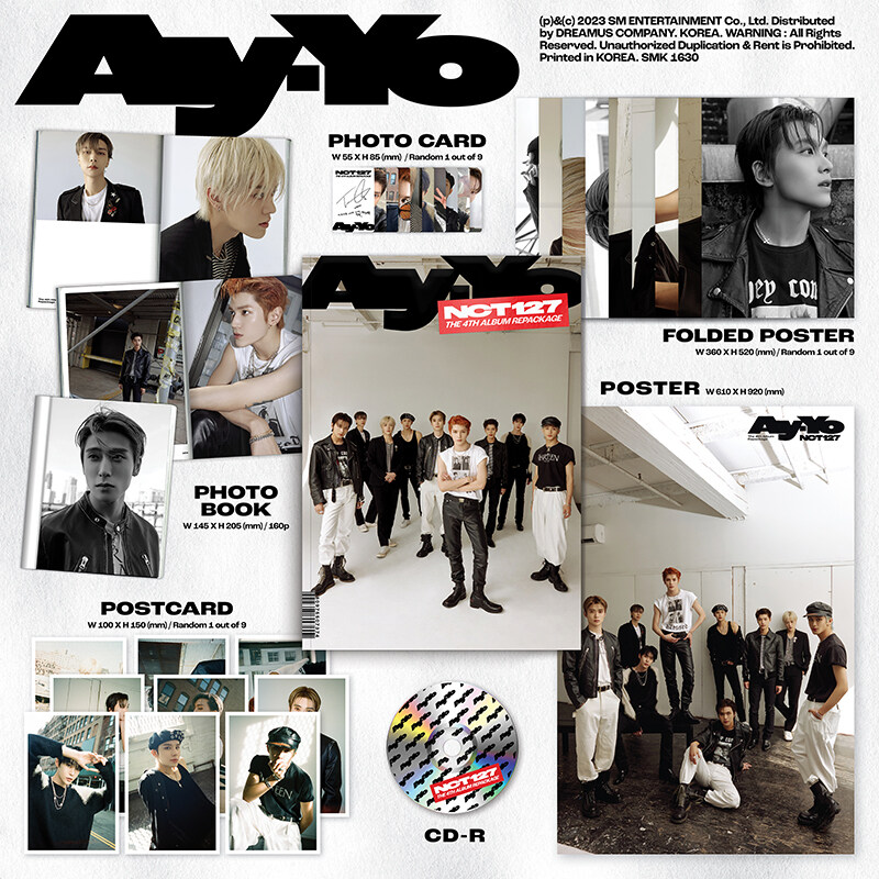 [미개봉] 엔시티 127 (NCT 127) / 4집 - Ay-Yo (Repackage) (B Ver)