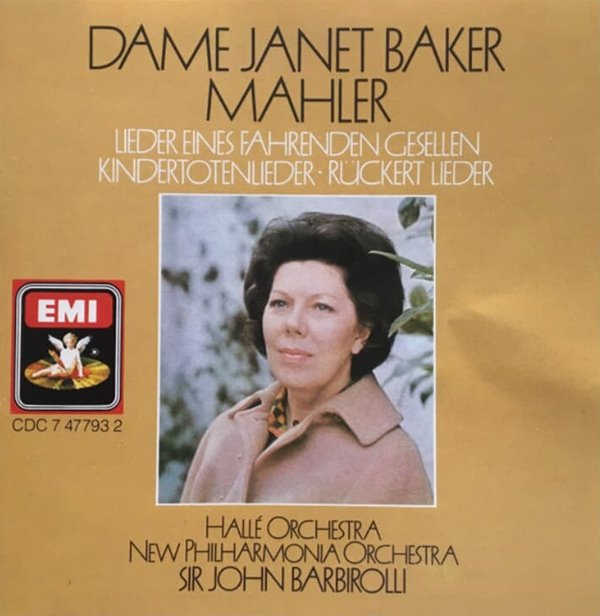 Mahler :Lieder Eines Fahrenden Gesellen - 베이커 (Dame Janet Baker)(독일발매)